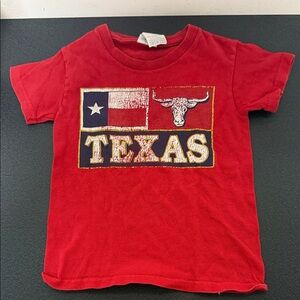 Red Texas Kids T-Shirt 90’s vintage